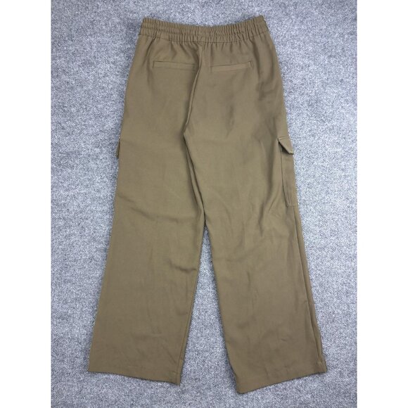 Banana Republic BR Sport Cargo Pants Womens S Brown Elastic Waist Drawstring - Picture 7 of 8